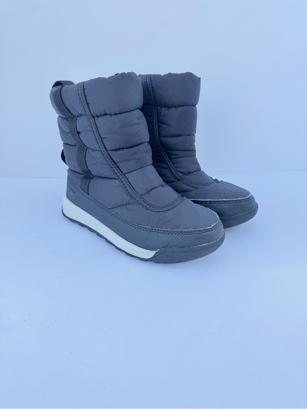 Sorel Kids Whitney II Puffy Mid Waterproof Snow Boots Black